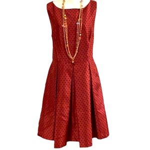 Danny and Nicole Red Polka Dot Dress